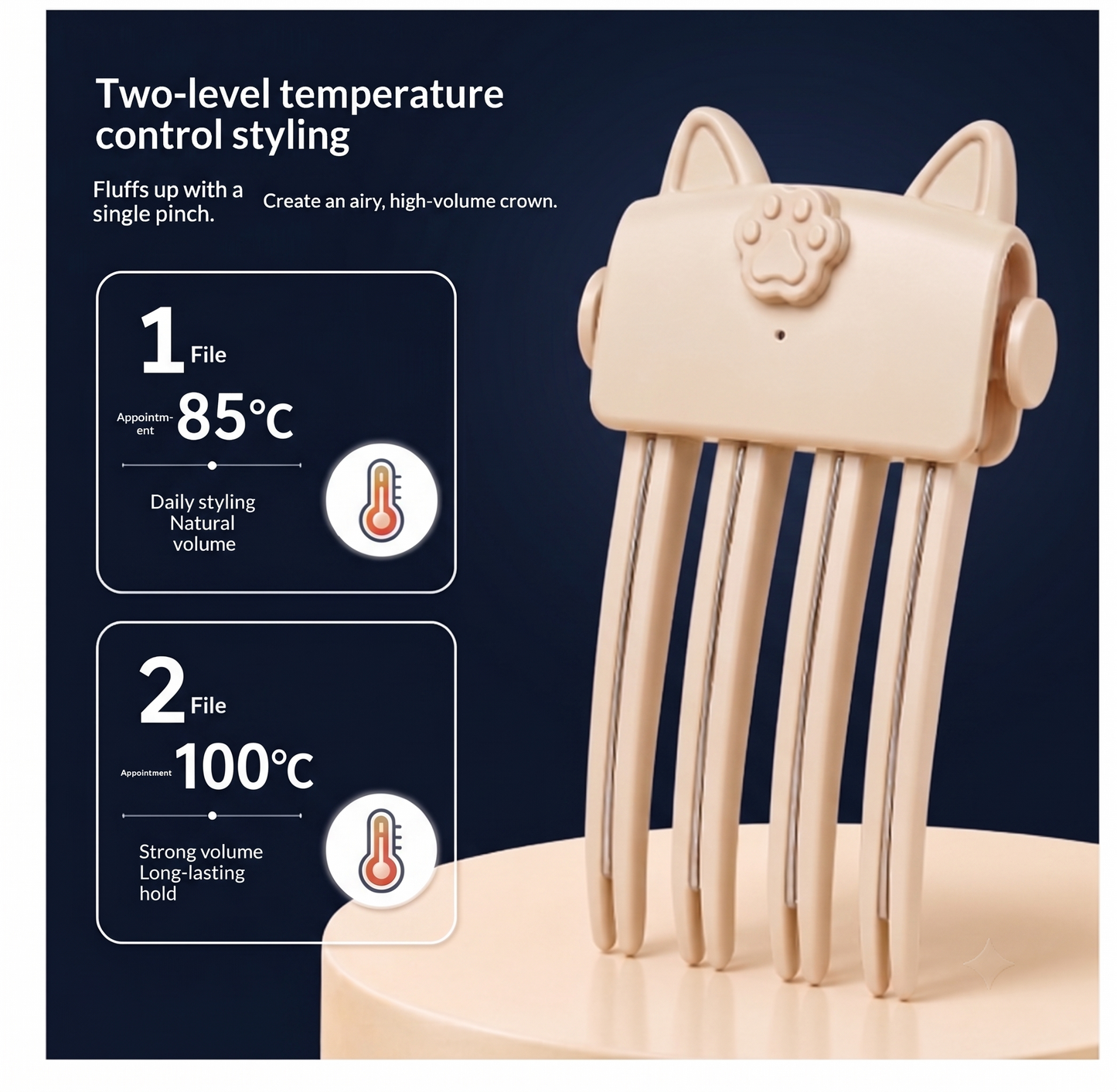 Temperature Control High-precision Styling Clamp