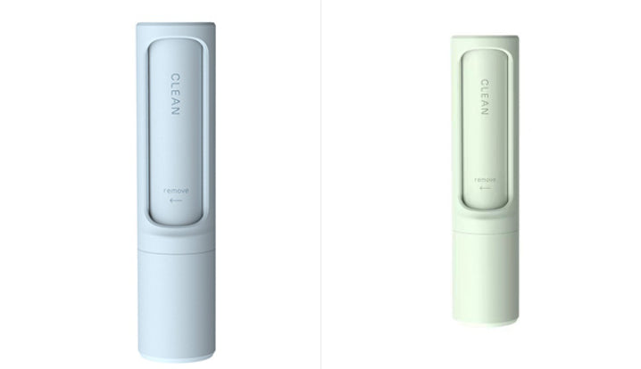 Remove pet hair, lint, and fluff from clothes, furniture, and bedding with this reusable self-cleaning brush. Portable, effective, and easy to use.