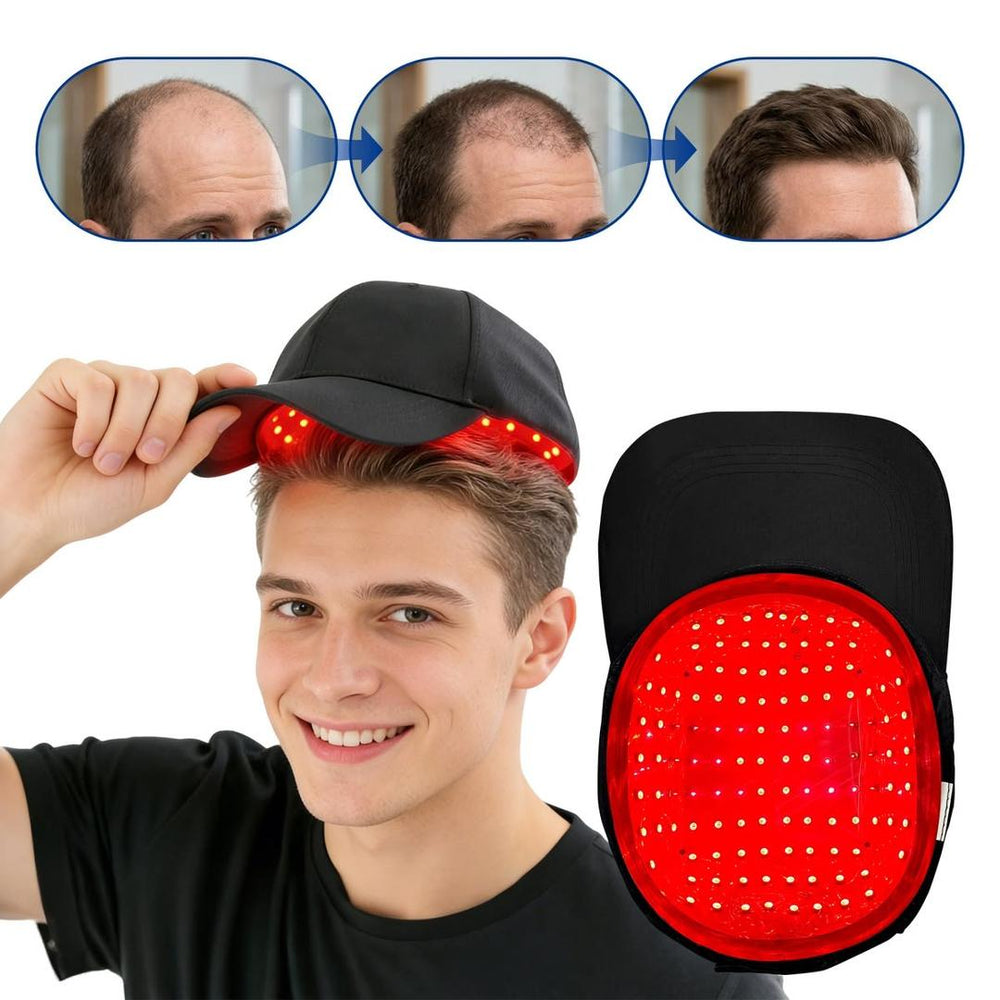 LED hair growth cap designed to support thicker and fuller looking hair